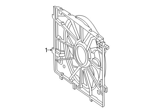 2020 Mercedes-Benz E350 Cooling Fan