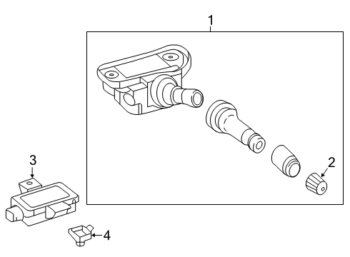 2023 Mercedes-Benz CLS450 Tire Pressure Monitoring Diagram