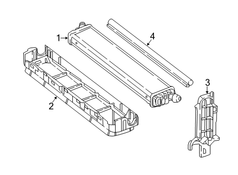 2020 Mercedes-Benz S63 AMG Radiator & Components Diagram 2