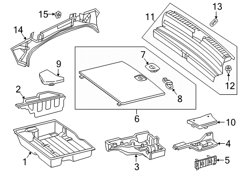 2018 Mercedes-Benz GLC300 Interior Trim - Rear Body Diagram 1