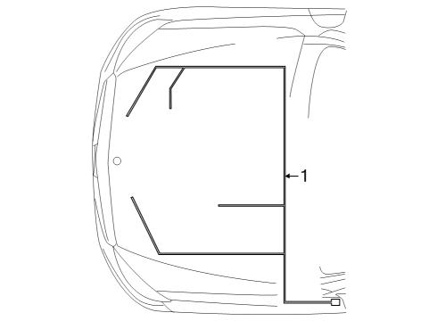 2023 Mercedes-Benz EQE 350 SUV Wiring Harness