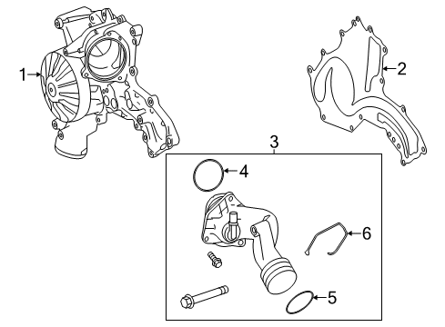 2015 Mercedes-Benz ML63 AMG Water Pump Diagram