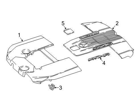 2018 Mercedes-Benz G65 AMG Engine Appearance Cover Diagram