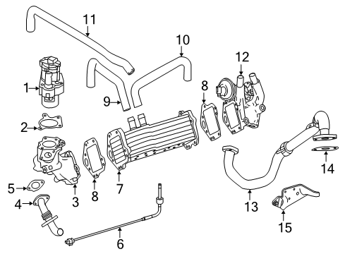 2020 Mercedes-Benz Sprinter 2500 EGR System, Emission Diagram