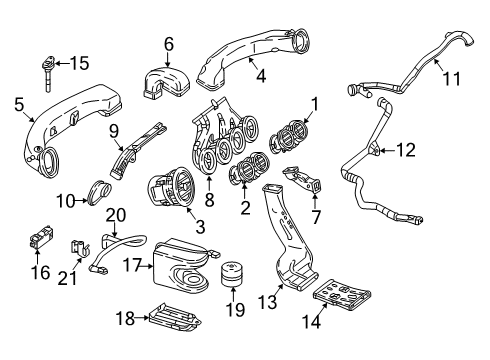 2020 Mercedes-Benz CLS53 AMG Automatic Temperature Controls Diagram 3