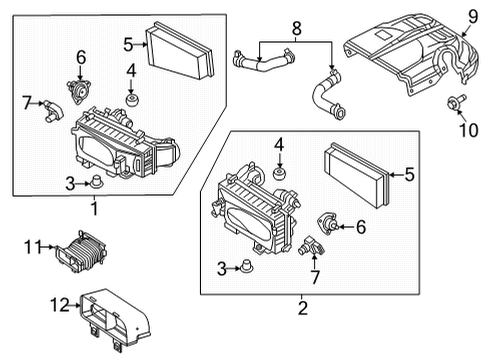 2024 Mercedes-Benz GLE63 AMG S Air Intake Diagram 1