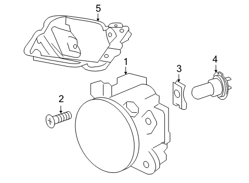 2011 Mercedes-Benz ML450 Fog Lamps Diagram