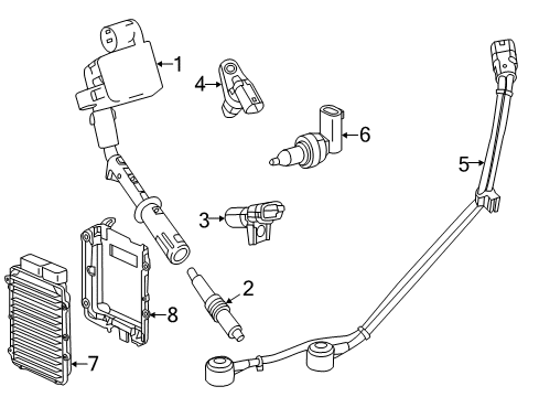 2015 Mercedes-Benz SLK350 Powertrain Control Diagram 1