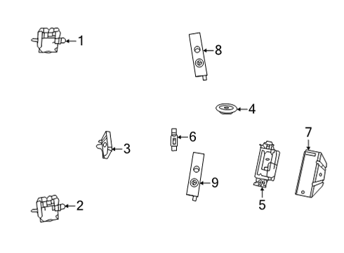 2022 Mercedes-Benz GLB250 Antenna & Radio