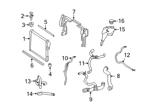 Expansion Tank Diagram for 221-500-06-49