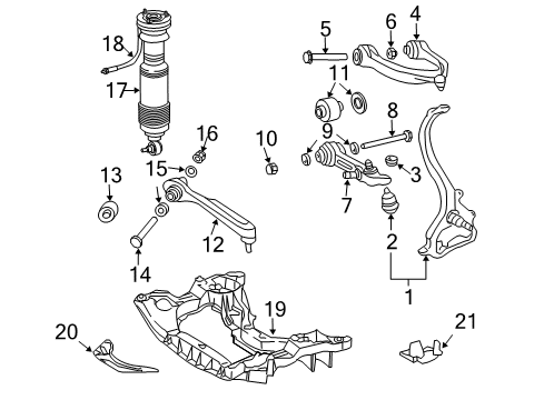 Bushing Kit Diagram for 220-330-86-07