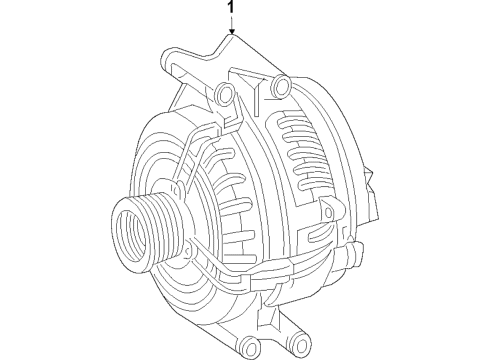 2018 Mercedes-Benz Metris Alternator  Diagram 1