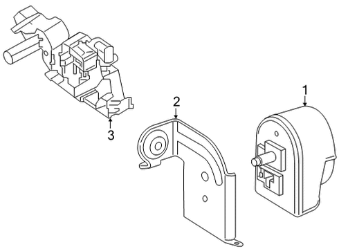 2021 Mercedes-Benz GLB35 AMG Anti-Theft Components Diagram