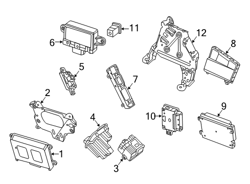 Module Bracket Diagram for 246-545-37-40