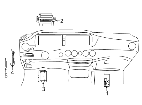 2019 Mercedes-Benz S560 Control Units Diagram 1