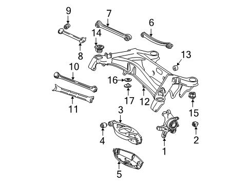 2006 Mercedes-Benz C55 AMG Rear Suspension