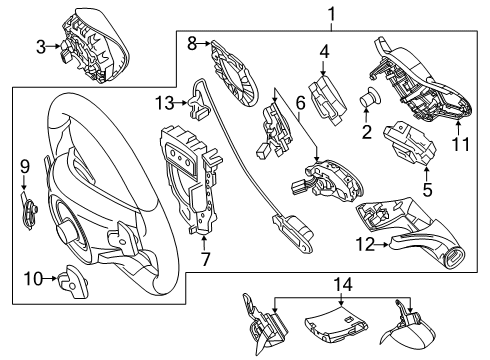 Lower Cover Diagram for 000-464-54-00