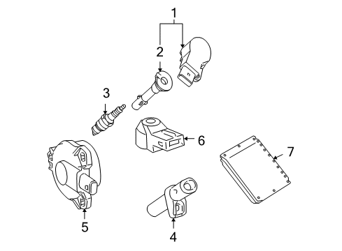 2007 Mercedes-Benz SL550 Ignition System Diagram