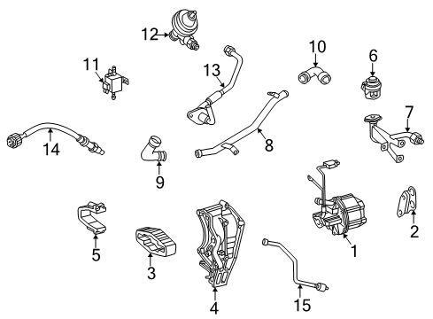 EGR Pipe Diagram for 111-140-19-12