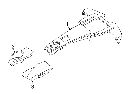 2014 Mercedes-Benz E550 Engine Appearance Cover Diagram 2