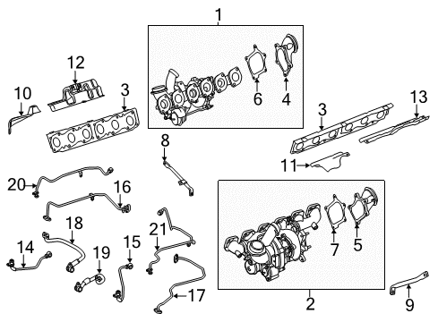 2016 Mercedes-Benz S600 Turbocharger Diagram