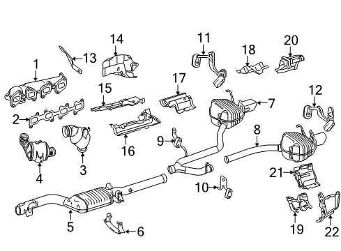 Center Muffler Diagram for 204-490-01-00-80