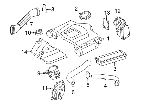 2011 Mercedes-Benz E550 Air Intake