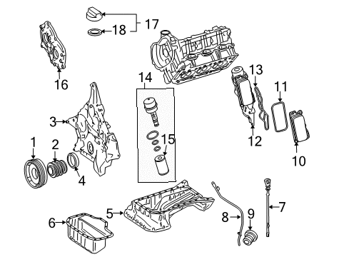 2006 Mercedes-Benz SLK350 Filters Diagram 2