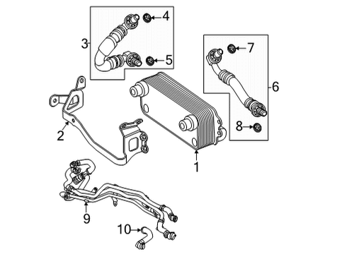 2024 Mercedes-Benz GLE63 AMG S Trans Oil Cooler Diagram 1