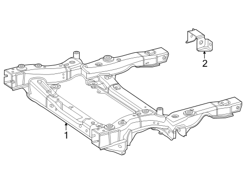 2024 Mercedes-Benz EQS 450+ SUV Suspension Mounting  Diagram