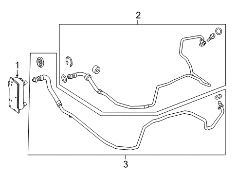 2019 Mercedes-Benz S560 Trans Oil Cooler Diagram 1