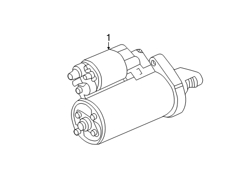 2003 Mercedes-Benz SL55 AMG Starter, Electrical Diagram