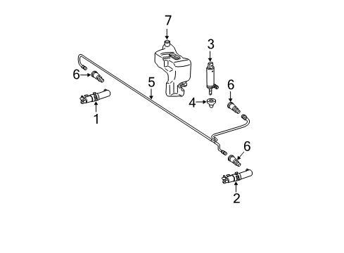 2012 Mercedes-Benz CL63 AMG Washer Components, Electrical Diagram