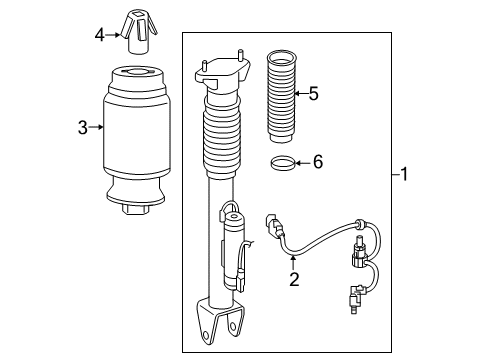 2016 Mercedes-Benz GLE63 AMG S Shocks & Components - Rear Diagram 3