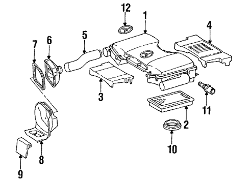 1993 Mercedes-Benz 500E Air Intake Diagram