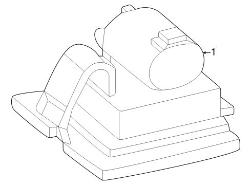 2023 Mercedes-Benz EQE 350+ SUV License Lamps Diagram