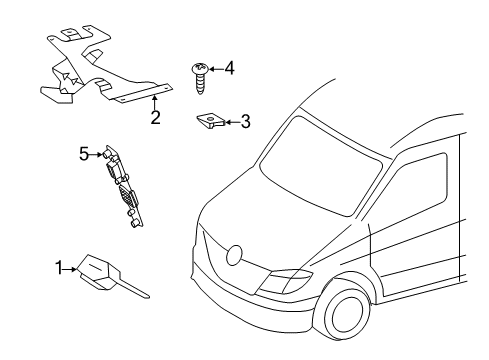 2011 Mercedes-Benz Sprinter 2500 Communication System Components Diagram