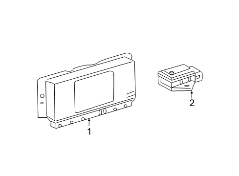 2011 Mercedes-Benz SL550 Electrical Components Diagram 1