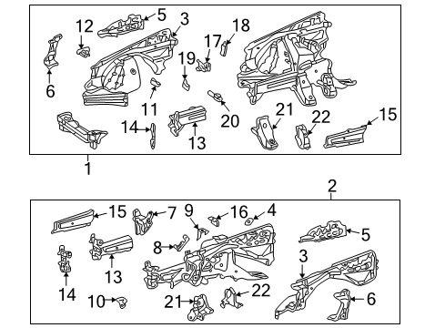 Apron Assembly Diagram for 202-620-48-61