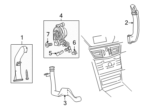 2010 Mercedes-Benz E550 Ducts Diagram 2