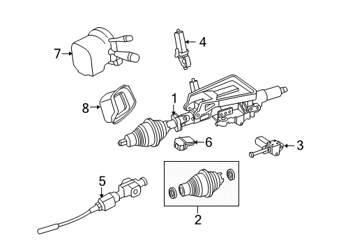 2011 Mercedes-Benz GLK350 Switches Diagram 2