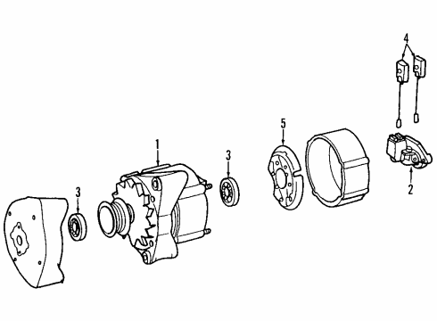 1993 Mercedes-Benz 300SD A/C & Heater Control Units Diagram