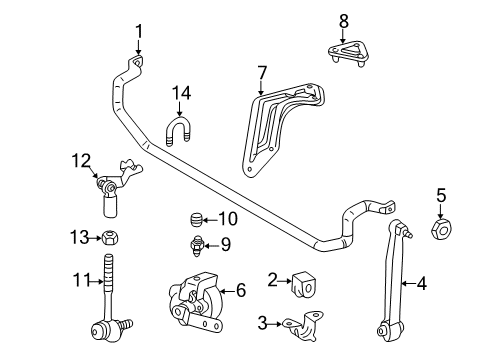 2001 Mercedes-Benz CLK320 Rear Suspension, Control Arm Diagram 2