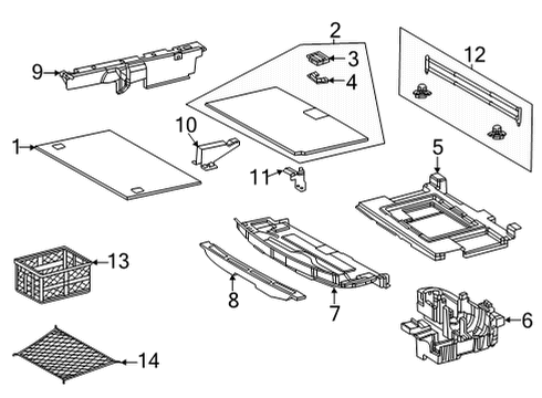 2021 Mercedes-Benz AMG GT 63 S Interior Trim - Rear Body Diagram 1