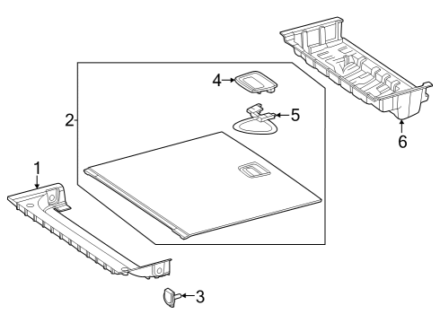 2023 Mercedes-Benz EQE AMG Interior Trim - Rear Body Diagram 1