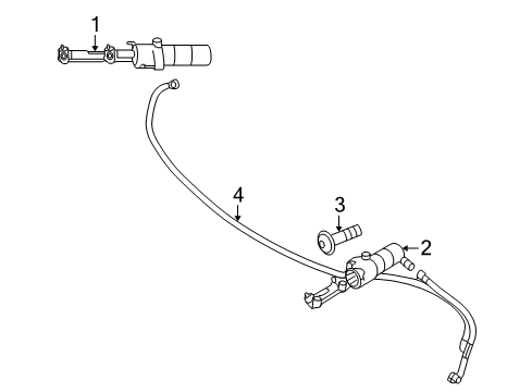 2011 Mercedes-Benz E550 Washer Components