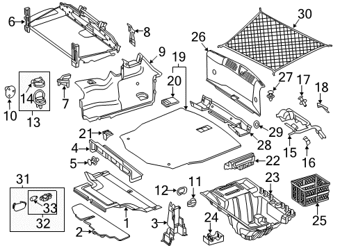 Floor Cover Diagram for 205-684-52-00