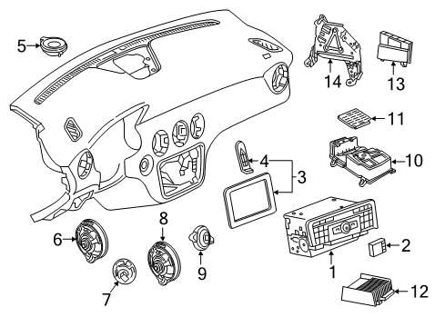 2017 Mercedes-Benz B250e Navigation System Diagram