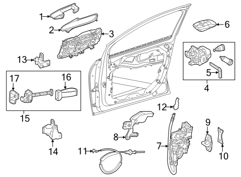 Handle, Outside Diagram for 099-760-58-03-7956