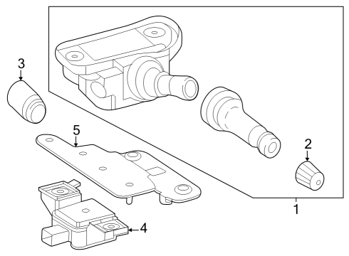 2023 Mercedes-Benz EQE 350+ SUV Tire Pressure Monitoring Diagram